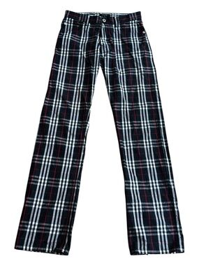 Burberry Men’s VTG Black Label Trousers Slacks Pants Nova Check Sz 28x32